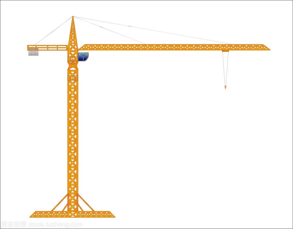 高黃色塔式起重機(jī)